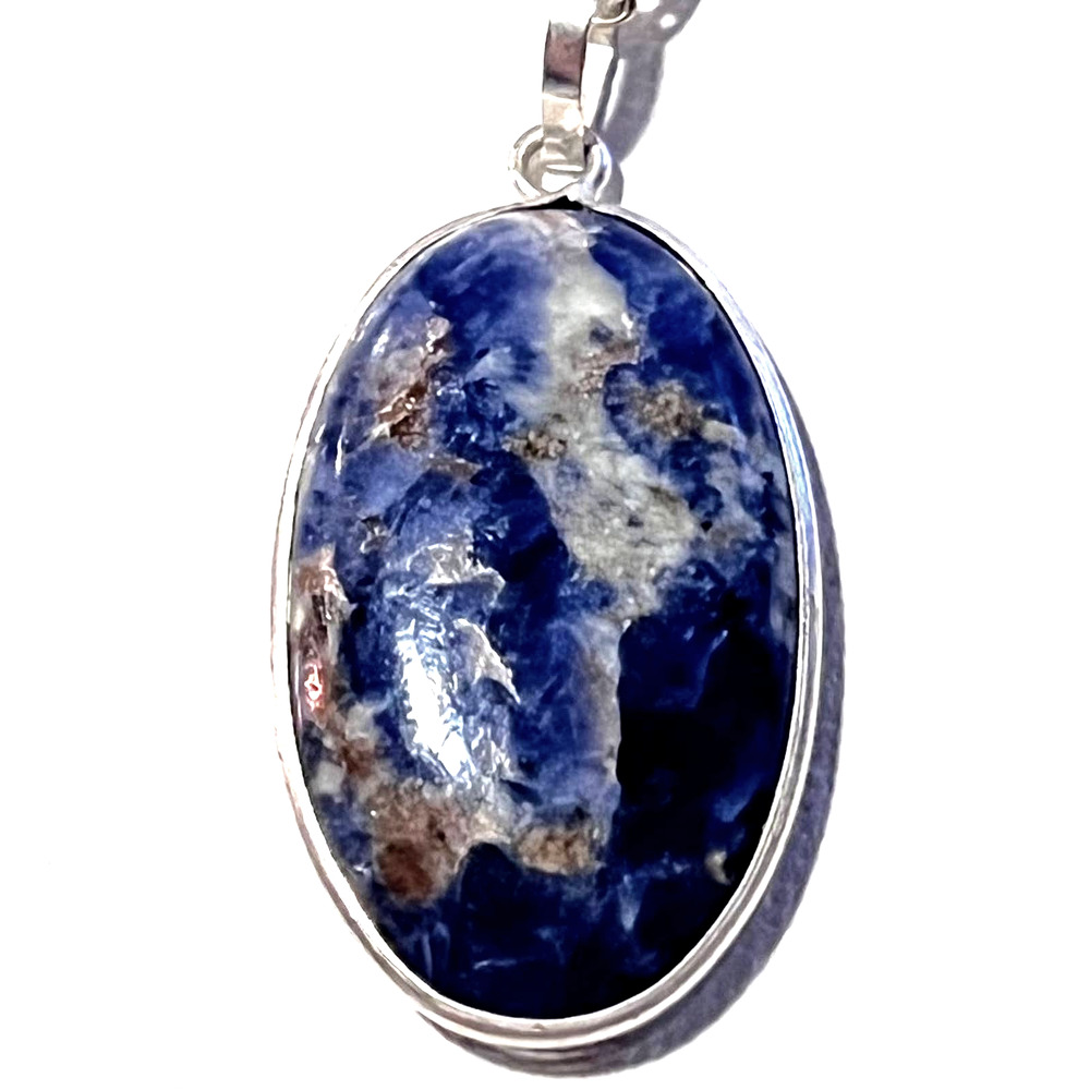 Oval Crystal Pendant Necklace